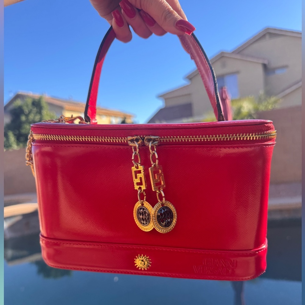 Authentic Versace  Sunburst Vanity Bag